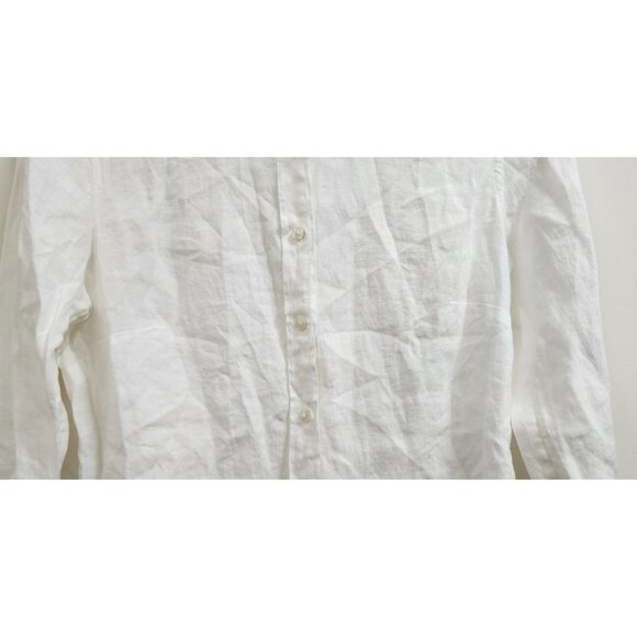 BAIRD McNUTT IRISH LINEN for J.CREW Wren Slim Shirt Size 2 - Picture 5 of 13